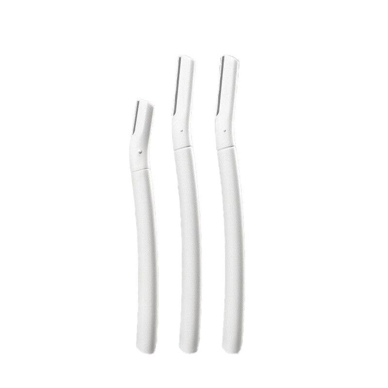 3Pcs Eyebrow Razor Set Facial Trimmer Shaver Blade Hair Remover Beauty Tool - 3X Eyebrow Razor-Light Green