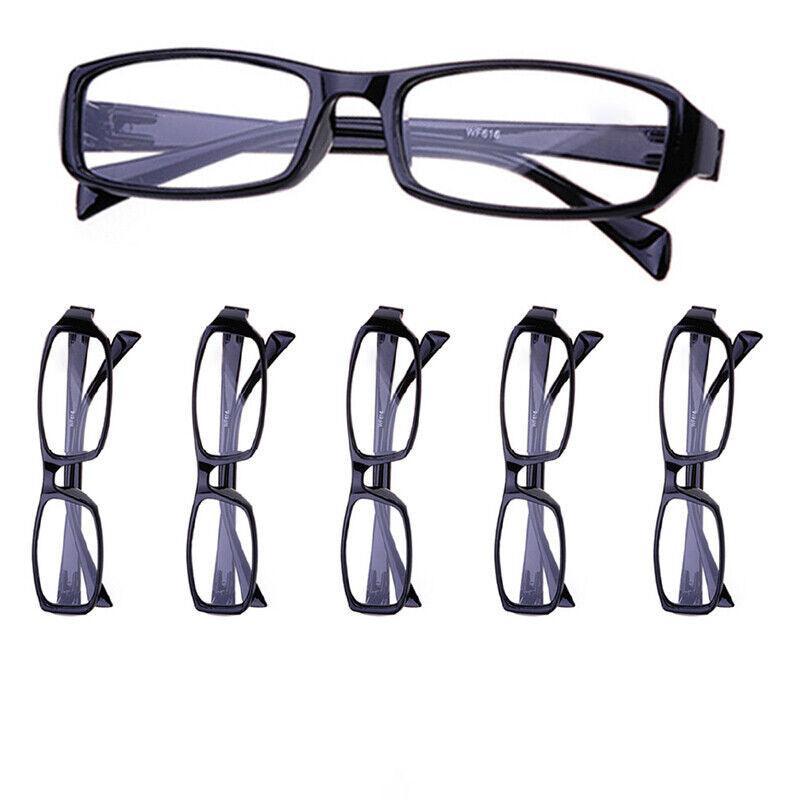 6 Pairs Mens Ladies Wayfarer Frame Magnifying Reading Glasses Au - +1.00