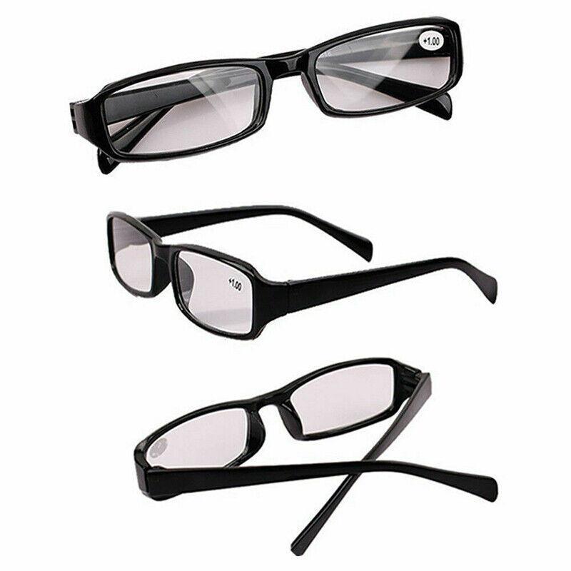 6 Pairs Mens Ladies Wayfarer Frame Magnifying Reading Glasses Au - +2.50