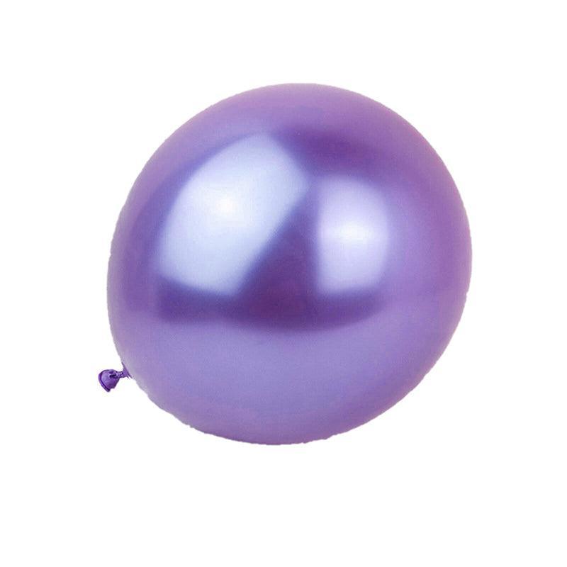 Metallic Latex Balloons 12 Inch Chrome Party Balloons for Birthday Wedding Decoration - Red 50PCS