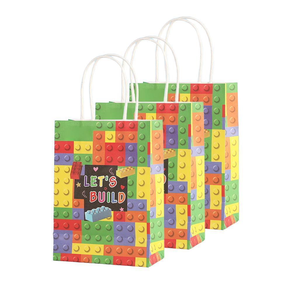 30PCS Fashion Ball Kraft Paper Gift Bag Festivals gift tote bag Party Favor Bag - Red-Tennis-Ball-30pcs