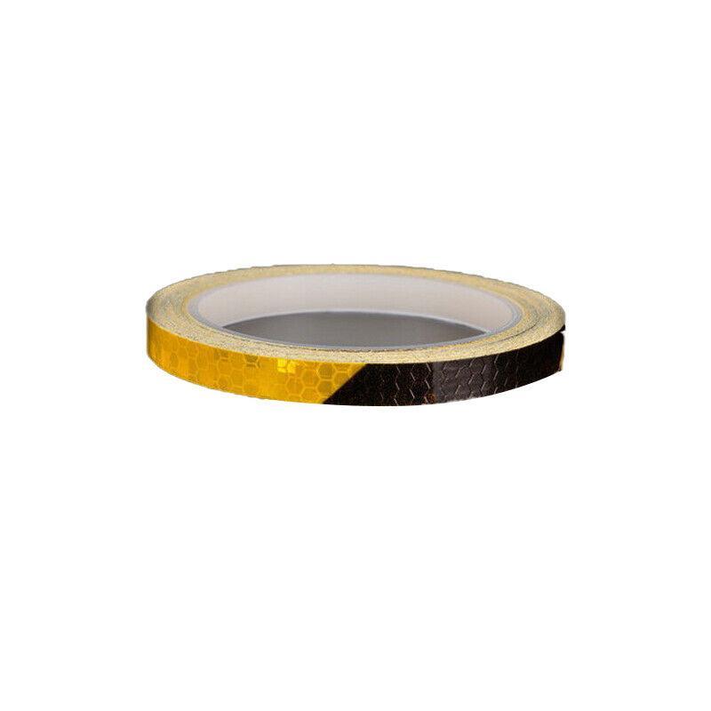 8m Reflective Tape for Bikes Cars Motorcycles Waterproof High Visibility Strip - Red-White