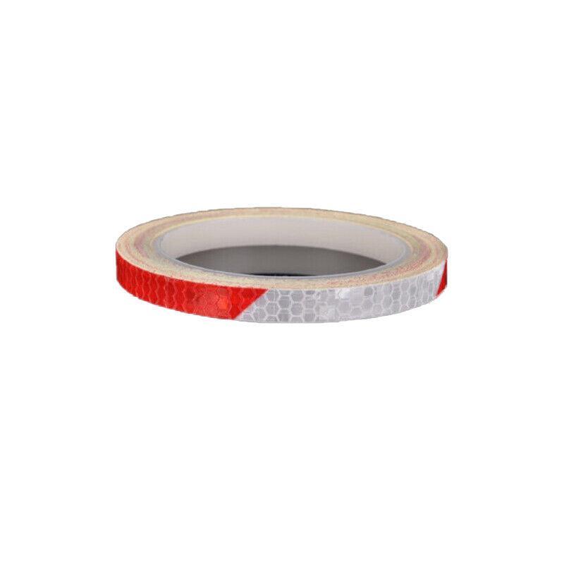 8m Reflective Tape for Bikes Cars Motorcycles Waterproof High Visibility Strip - White