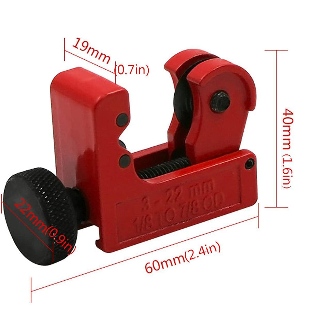 Mini Refrigeration Copper Tube Pipe Cutter 3mm-22mm Fule Line Brake Tubing
