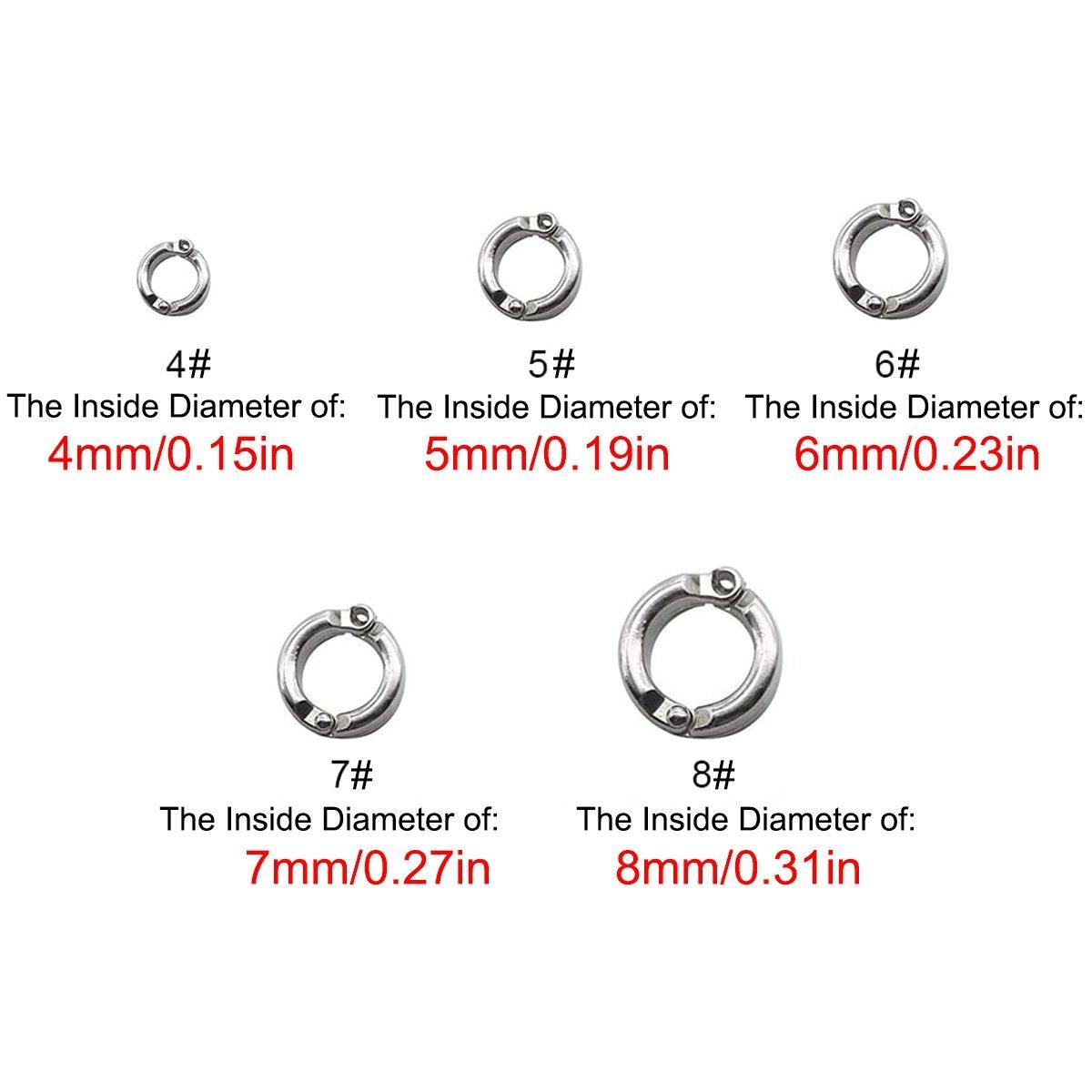 Parrot Leg Ring Anti Slip Bird Anklet Elastic Rope with Alloy Fasteners Supplies - 5mm