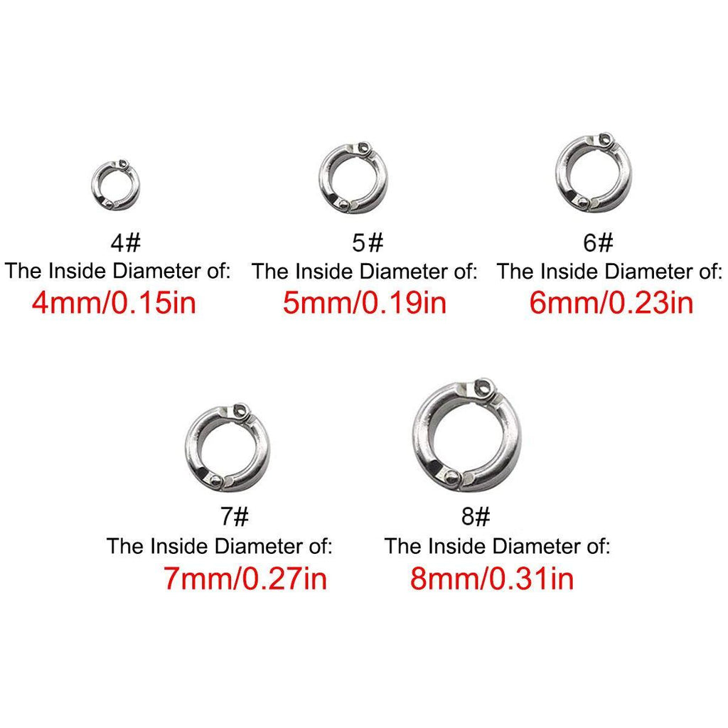 Parrot Leg Ring Anti Slip Bird Anklet Elastic Rope with Alloy Fasteners Supplies - 6mm