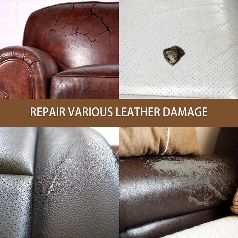 dvanced Leather Repair Gel Kit Filler for Sofa Auto Interior and Scratch Restoration - Cherry