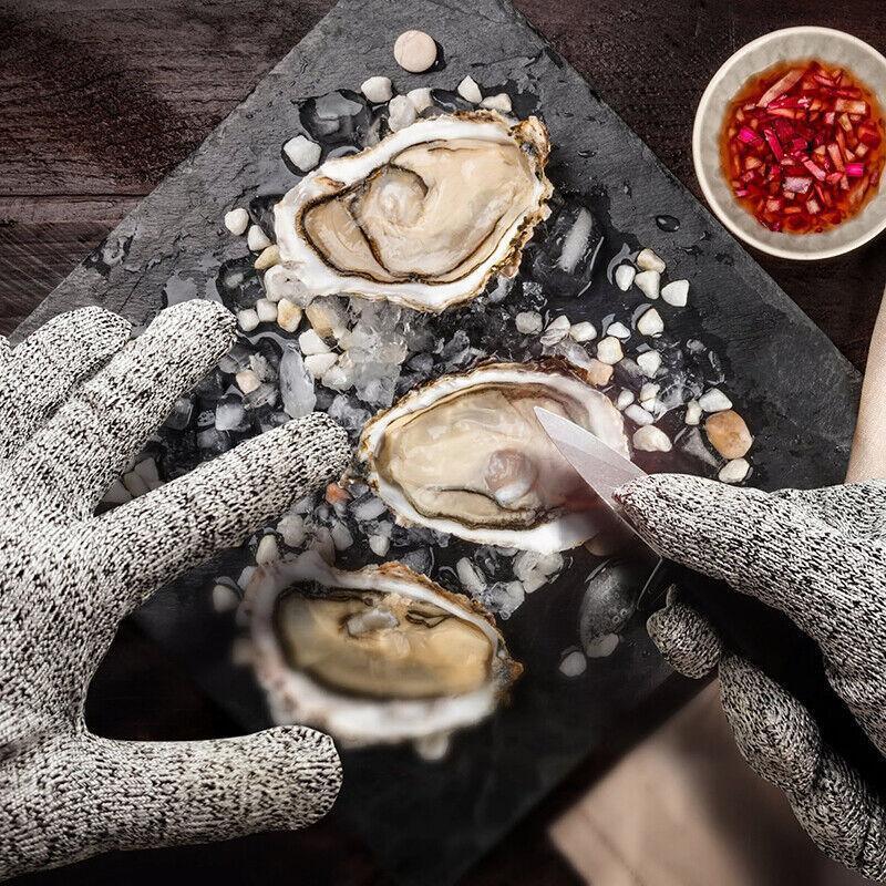 Cut Resistant Gloves Anti-Cutting Food Grade Level 5 Kitchen Butcher Protection - S (22CM)