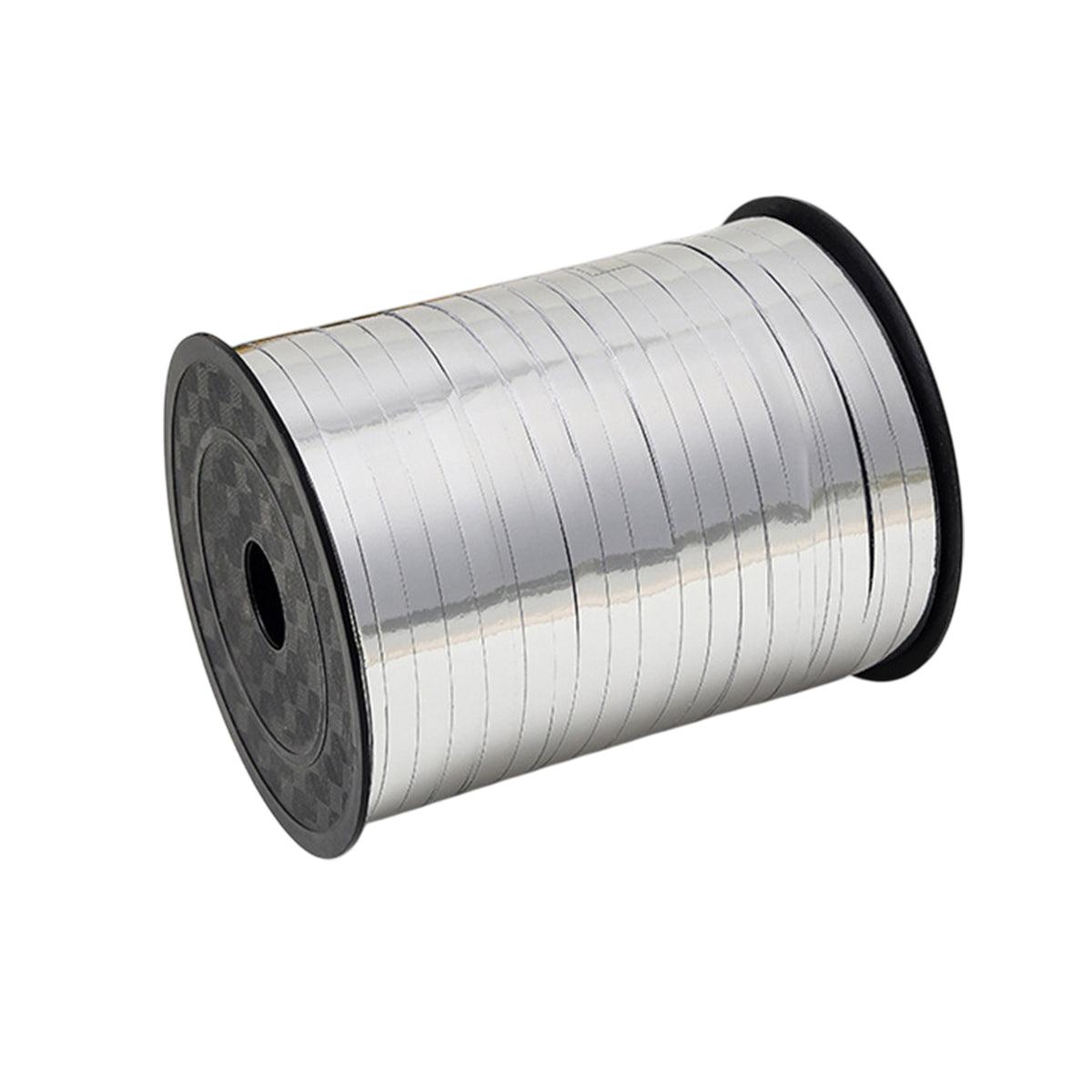 5mm Balloon Ribbon Curling Party String Gift Wrap Decoration Birthday Wedding - Bright-Silver