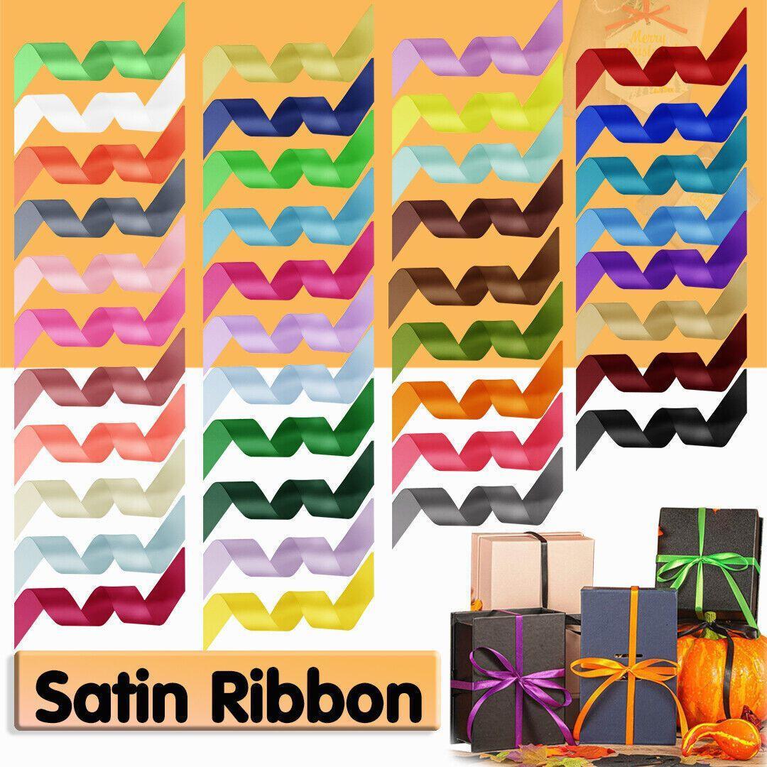 10mm Width Satin Hair Ribbon Wedding Party Decoration Gift Banquet 22m - Fruit Green