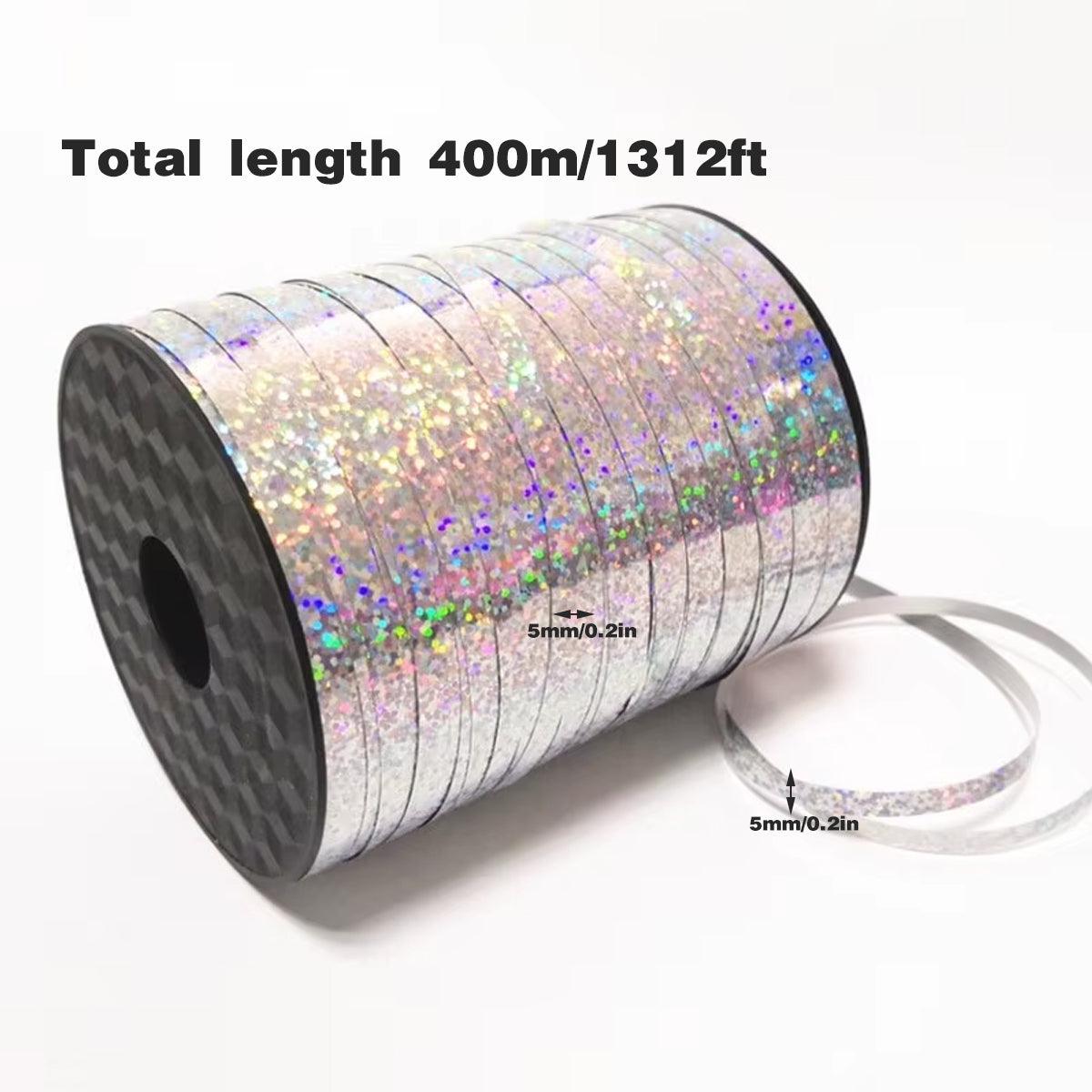 5mm Balloon Ribbon Curling Party String Gift Wrap Decoration Birthday Wedding - Laser-Gold