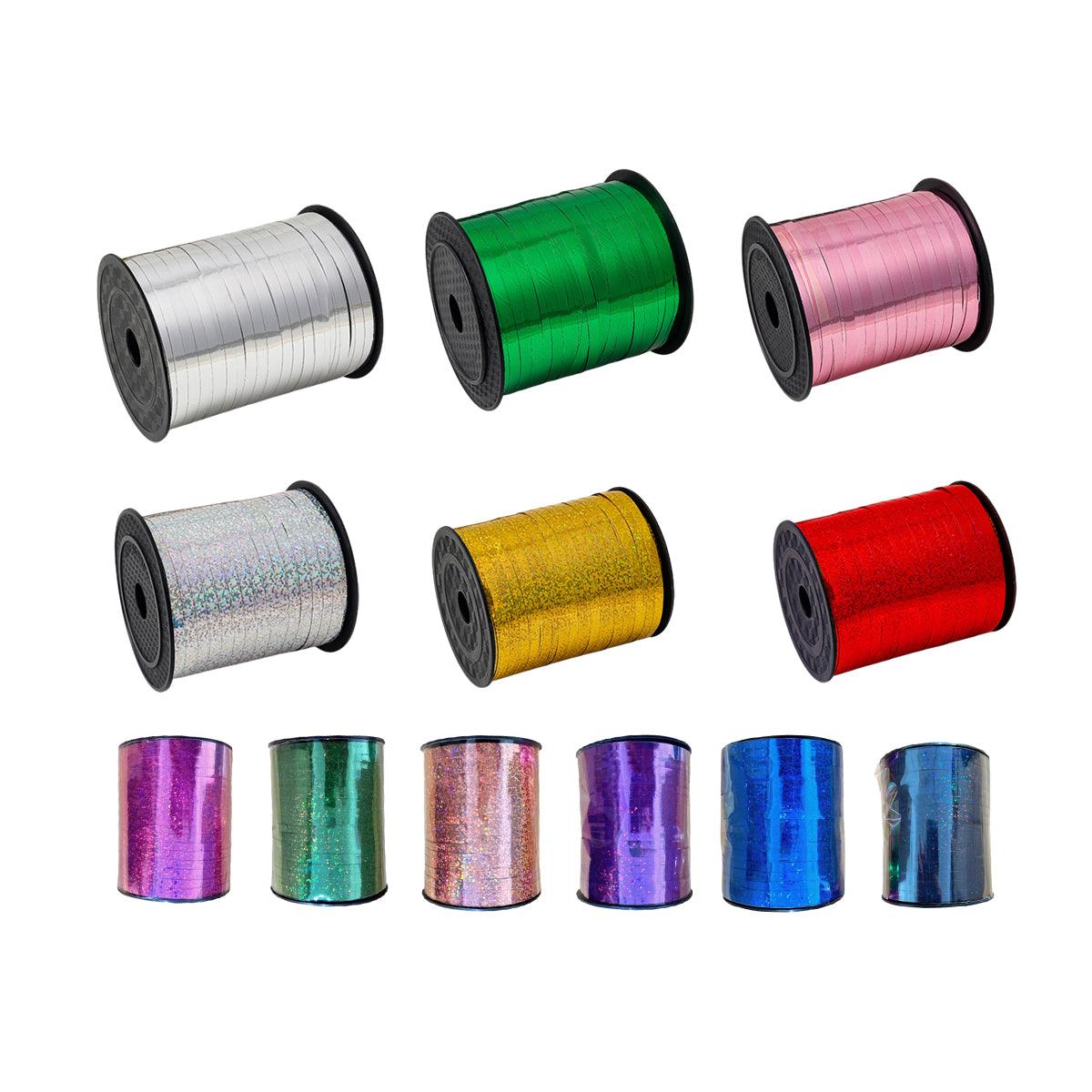 5mm Balloon Ribbon Curling Party String Gift Wrap Decoration Birthday Wedding - Laser-Silver