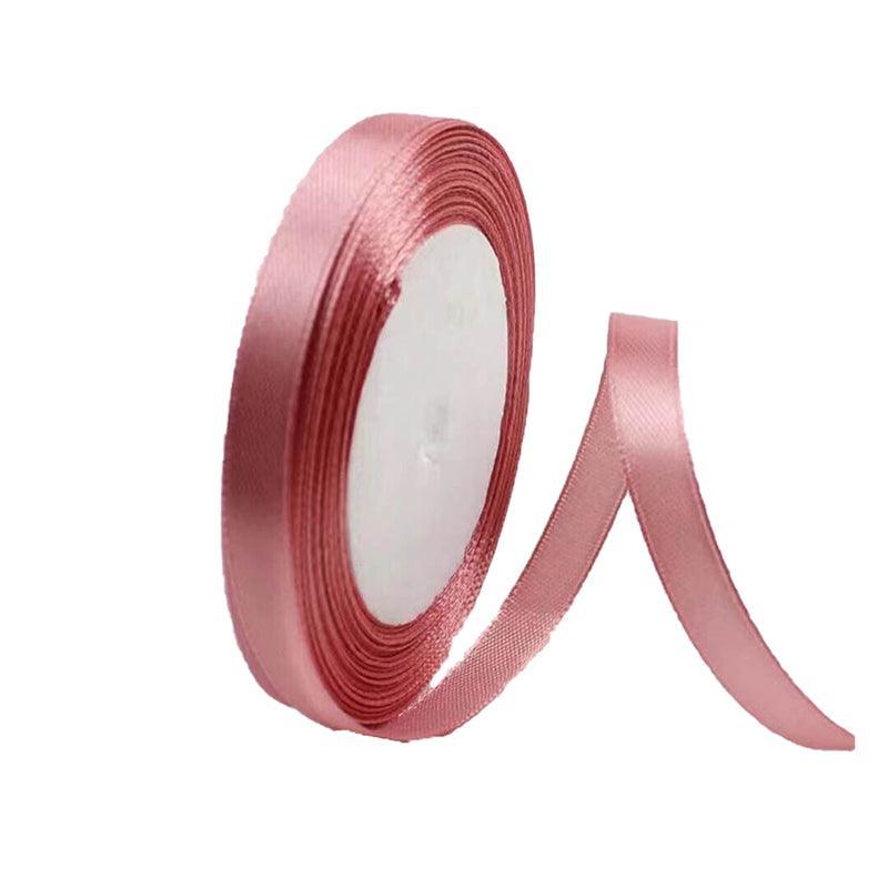 10mm Width Satin Hair Ribbon Wedding Party Decoration Gift Banquet 22m - Pink