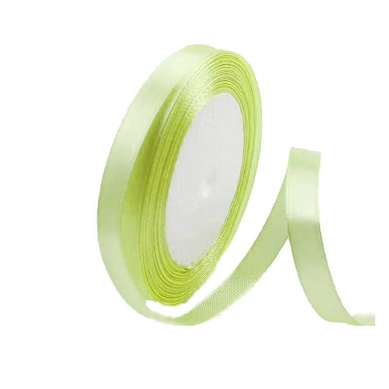 10mm Width Satin Hair Ribbon Wedding Party Decoration Gift Banquet 3m - Rose Red
