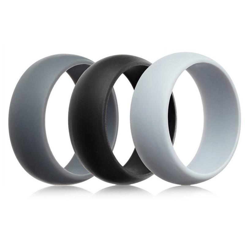 Silicone Rubber Ring Bands 3Pcs - 9