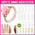 12PCS Ring Size Adjuster Set Invisible Plastic Resizer for Loose Rings Comfort Fit