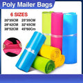 Poly Mailer Bags Mailing Satchel Plastic Courier Self Sealing Packing Rose Red - 25*35CM