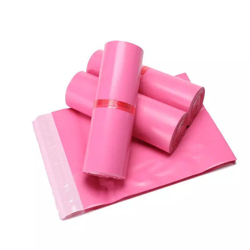 Poly Mailer Bags Mailing Satchel Plastic Courier Self Sealing Packing Rose Red - 32*45CM