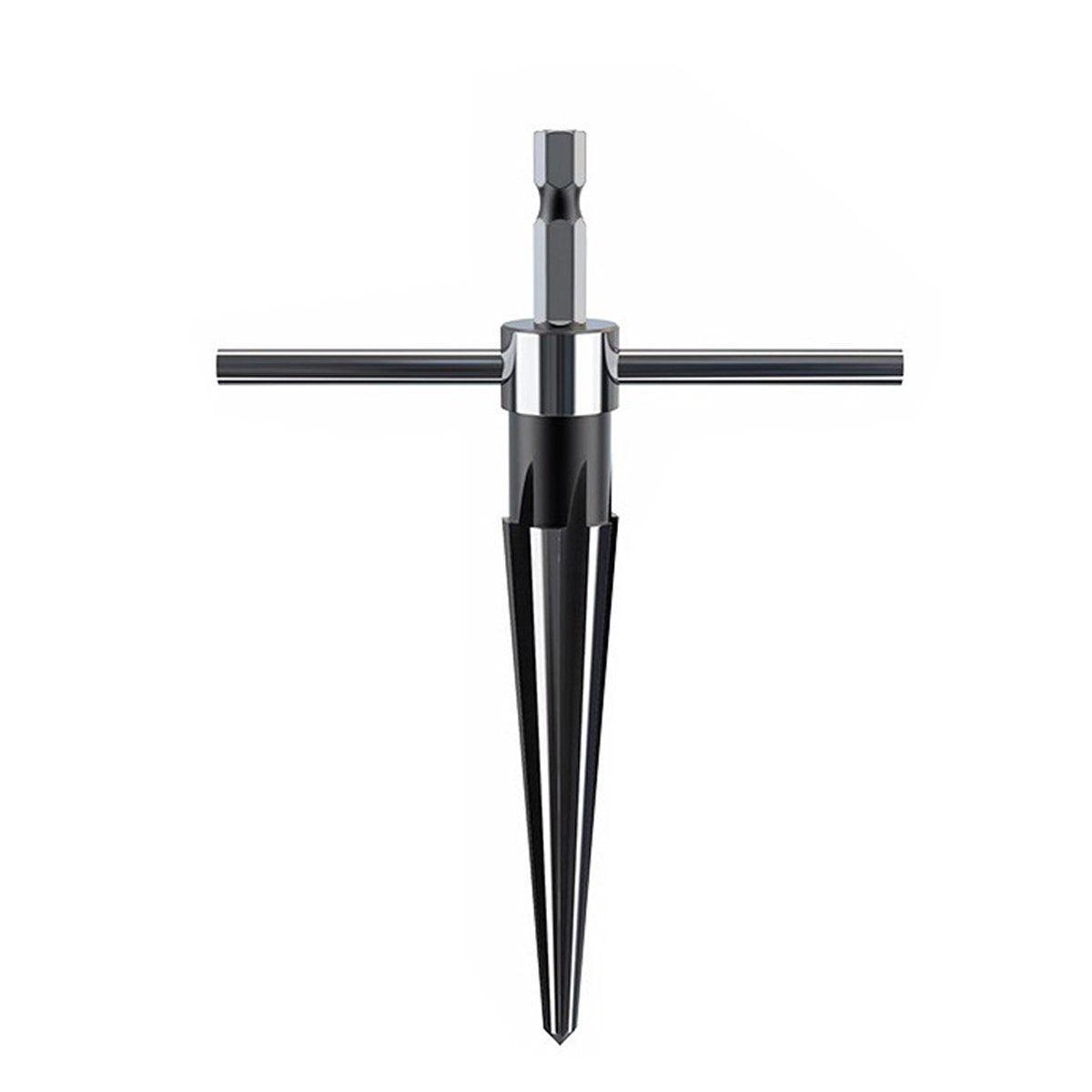 Round Shank Hexagon Shank T Handle Taper Reamer Tool for Drilling and Boring - Round Shank Reamer(3-13mm)