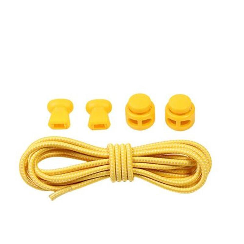 No Tie Elastic Shoelaces with Toggle Locks for Sneakers Running Walking Shoes - Rose Red