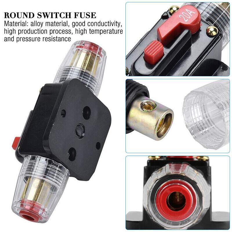 20-150Amp Circuit Breaker Dual Battery Ip67 Waterproof Fuse Manual Reset 12V 24V - 30AMP