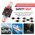 20-150Amp Circuit Breaker Dual Battery Ip67 Waterproof Fuse Manual Reset 12V 24V - 40AMP