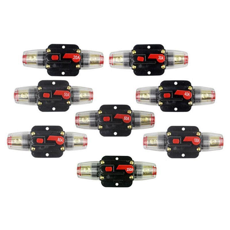 20-150Amp Circuit Breaker Dual Battery Ip67 Waterproof Fuse Manual Reset 12V 24V - 40AMP