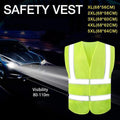 Yellow Reflective High Visibility Vest Workwear for Day and Night Use - 3XL