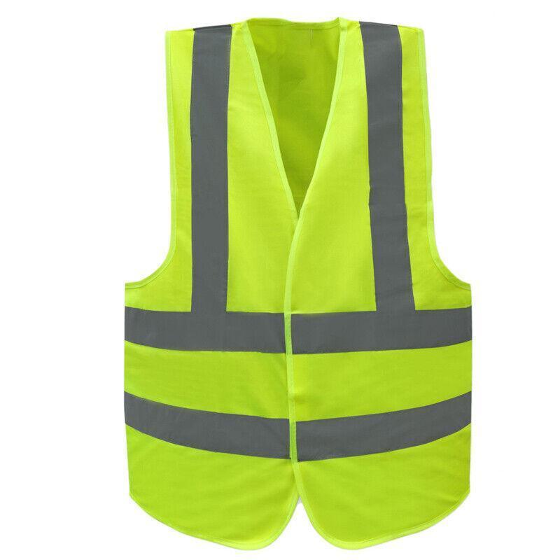 Yellow Reflective High Visibility Vest Workwear for Day and Night Use - 3XL