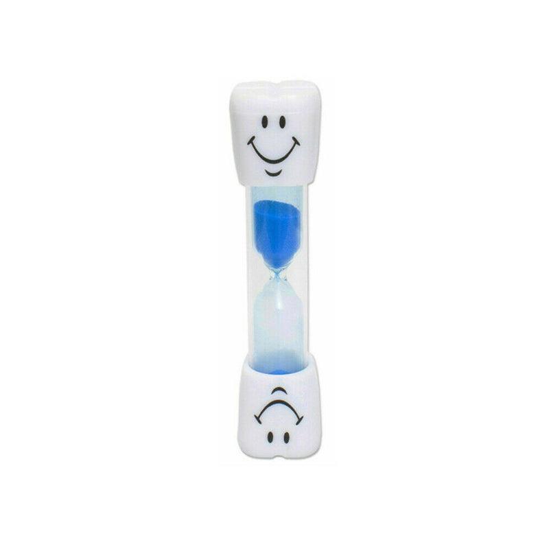 3-Minute Hourglass Sand Timer Smiley Face Clock for Brushing or Kitchen Use - Yellow