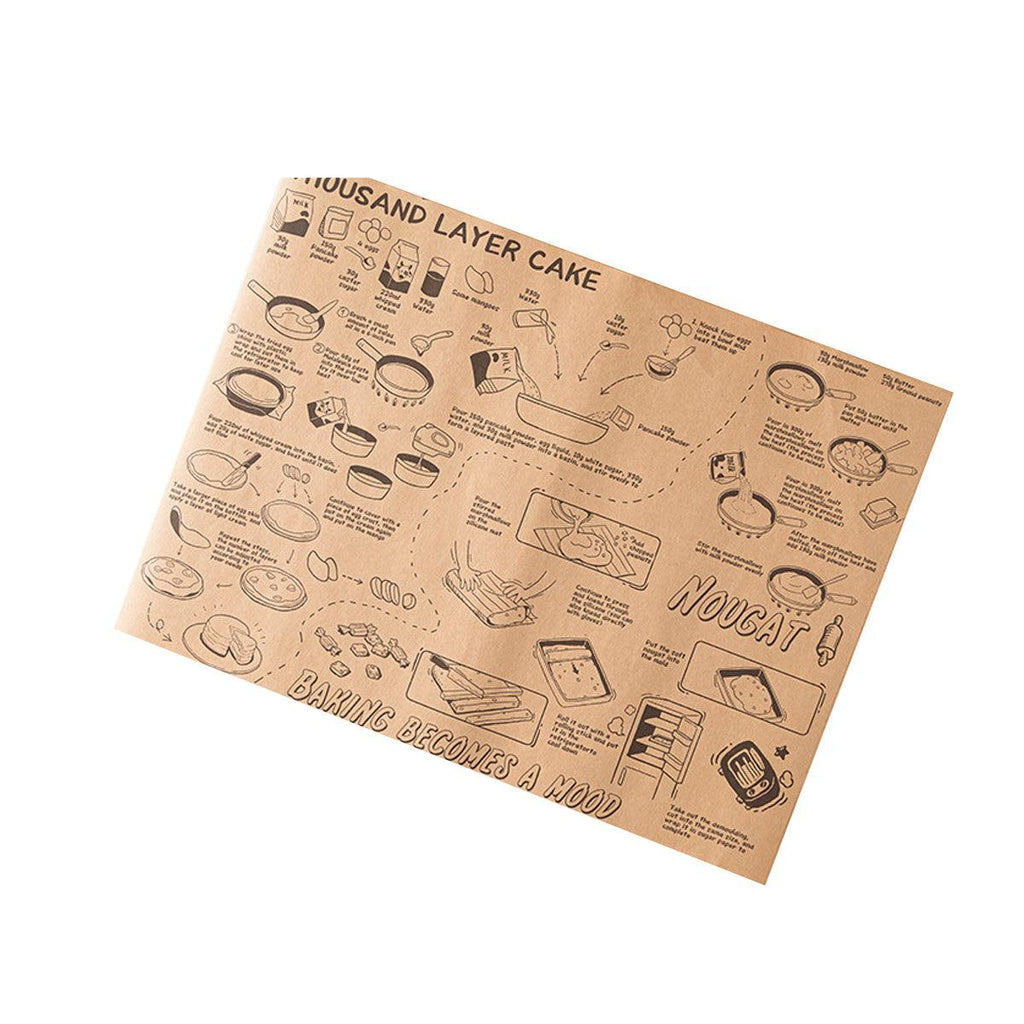 100pcs Sandwich Wrappers Oil Blotting Coated Paper Air Fryer Baking Parchment - Delicious Recipes