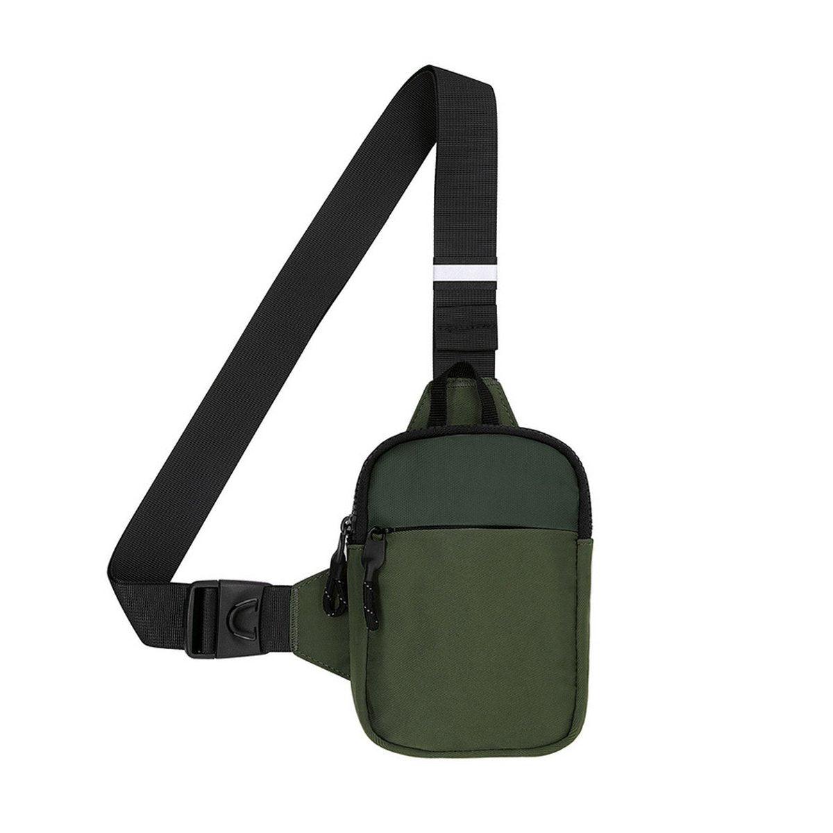 Sports Chest Bag Crossbody Backpack Mini Fashion Satchel for Outdoor Travel - Dark Blue
