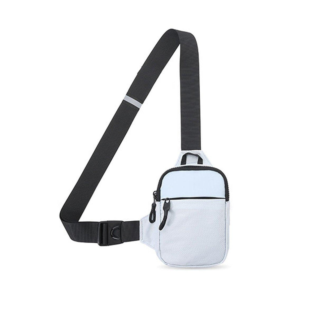 Sports Chest Bag Crossbody Backpack Mini Fashion Satchel for Outdoor Travel - Grey