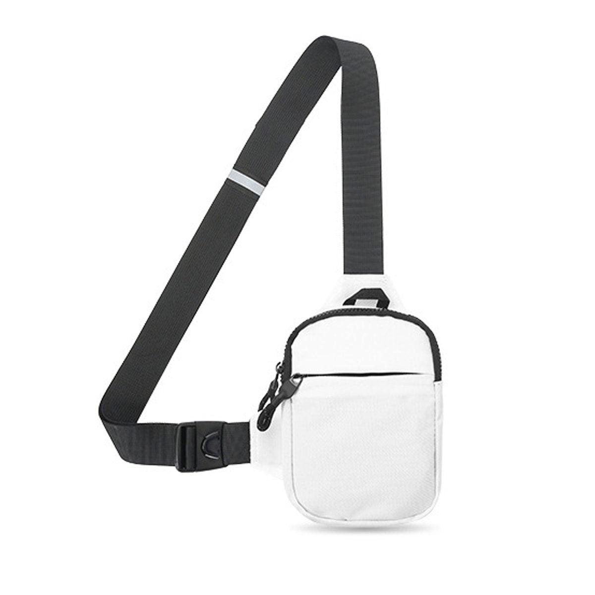 Sports Chest Bag Crossbody Backpack Mini Fashion Satchel for Outdoor Travel - Grey