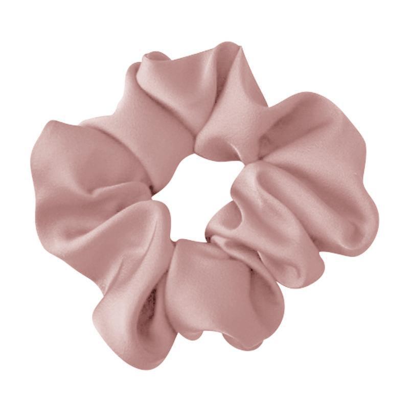 Large Scrunchies Silk Satin Elastic Hair Hair Bands Rope Hair Tie Ponytail Accessory - Black