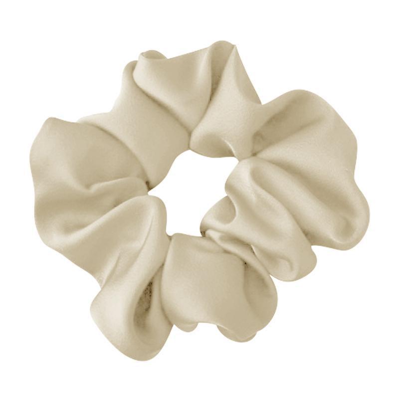 Large Scrunchies Silk Satin Elastic Hair Hair Bands Rope Hair Tie Ponytail Accessory - Black
