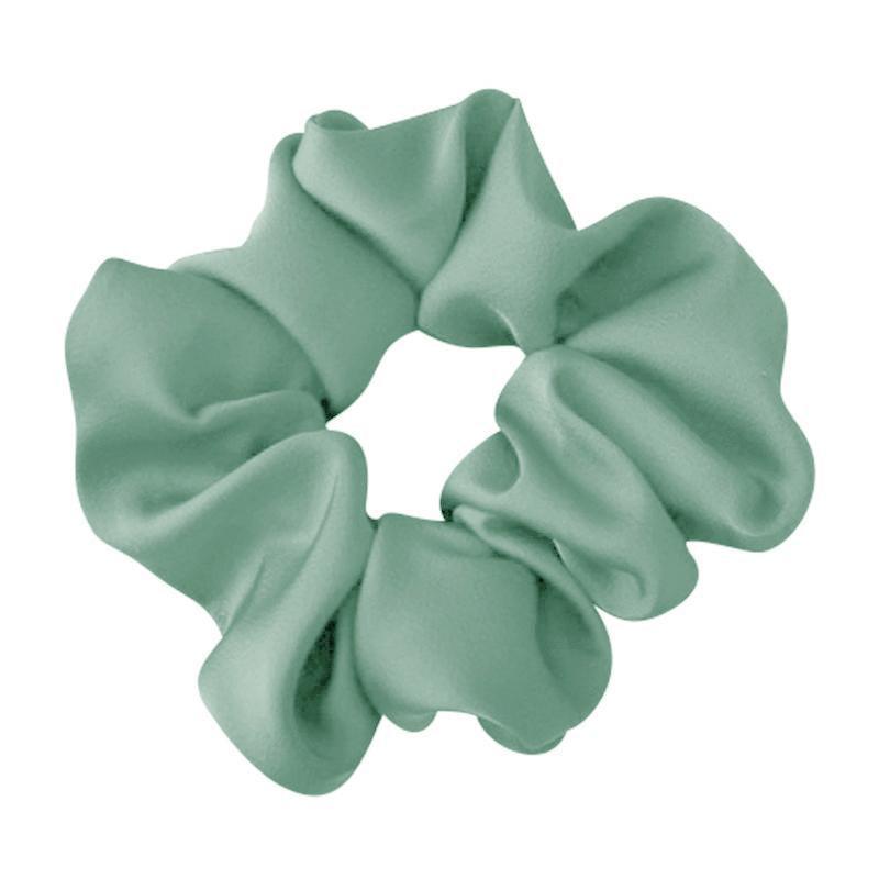Large Scrunchies Silk Satin Elastic Hair Hair Bands Rope Hair Tie Ponytail Accessory - Black