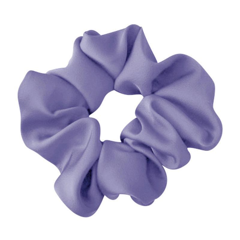 Large Scrunchies Silk Satin Elastic Hair Hair Bands Rope Hair Tie Ponytail Accessory - Dark Pink