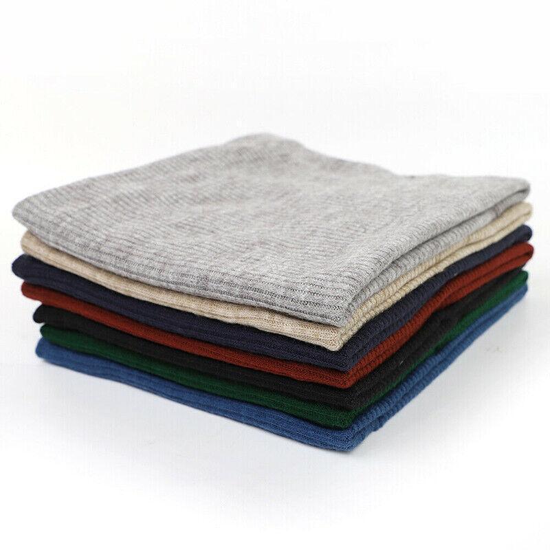 Fleece Neck Warmer Thermal Tube Scarf Winter Snood Hat for Men Women Outdoor - Beige