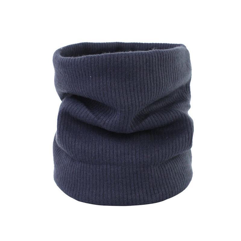 Fleece Neck Warmer Thermal Tube Scarf Winter Snood Hat for Men Women Outdoor - Beige