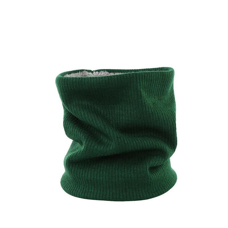 Fleece Neck Warmer Thermal Tube Scarf Winter Snood Hat for Men Women Outdoor - Blue