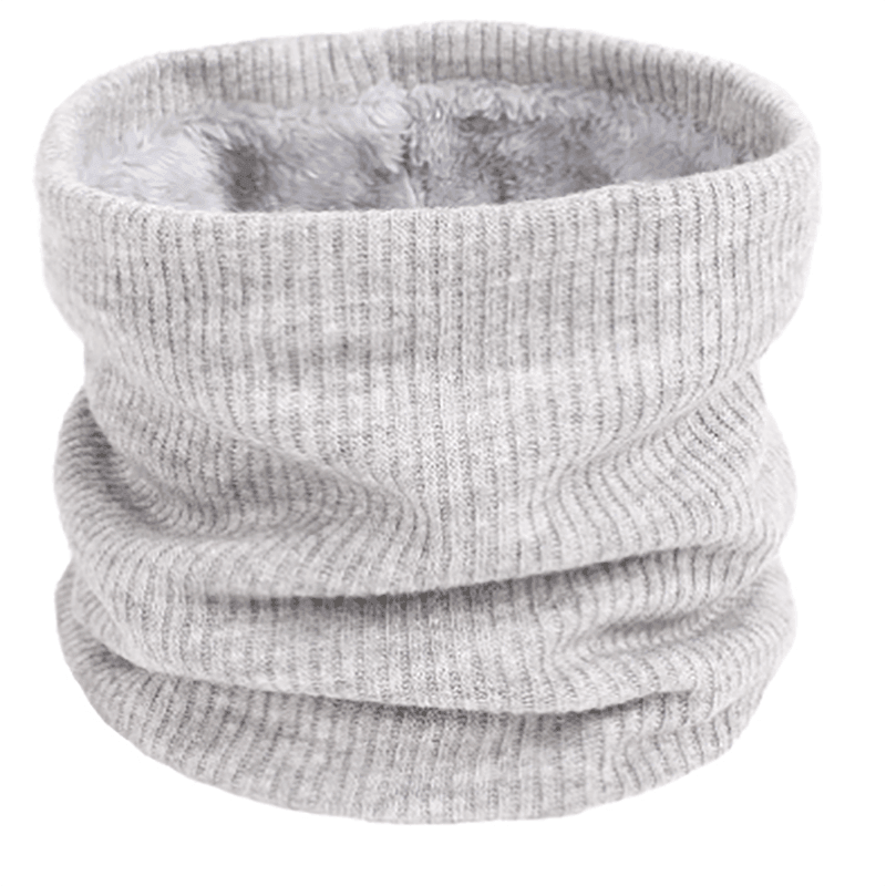 Fleece Neck Warmer Thermal Tube Scarf Winter Snood Hat for Men Women Outdoor - Navy