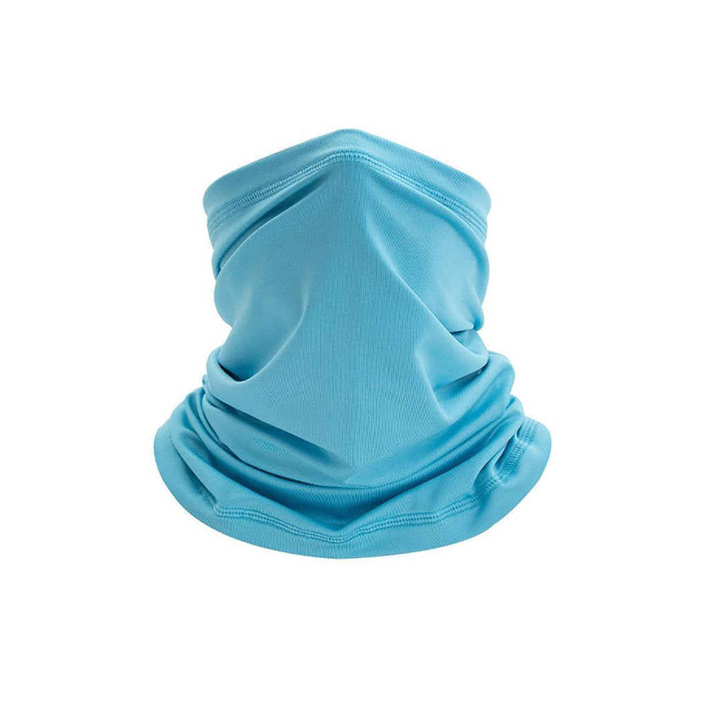 Sunblock Ice Silk Breathable Bandana Bib Face Scarf Fishing Biker Sport Headgear - White