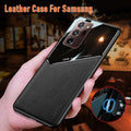 For Samsung Galaxy S21 S22 Note 20 Ultra Plus S20 FE Leather Case Black - For Samsung S22 Plus