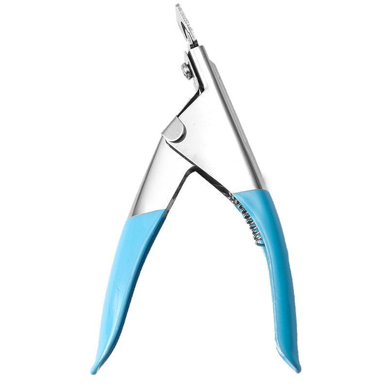 Acrylic Nail Tip Cutter False Nail Clipper U Shape Manicure Art Trimmer Tool - Pink