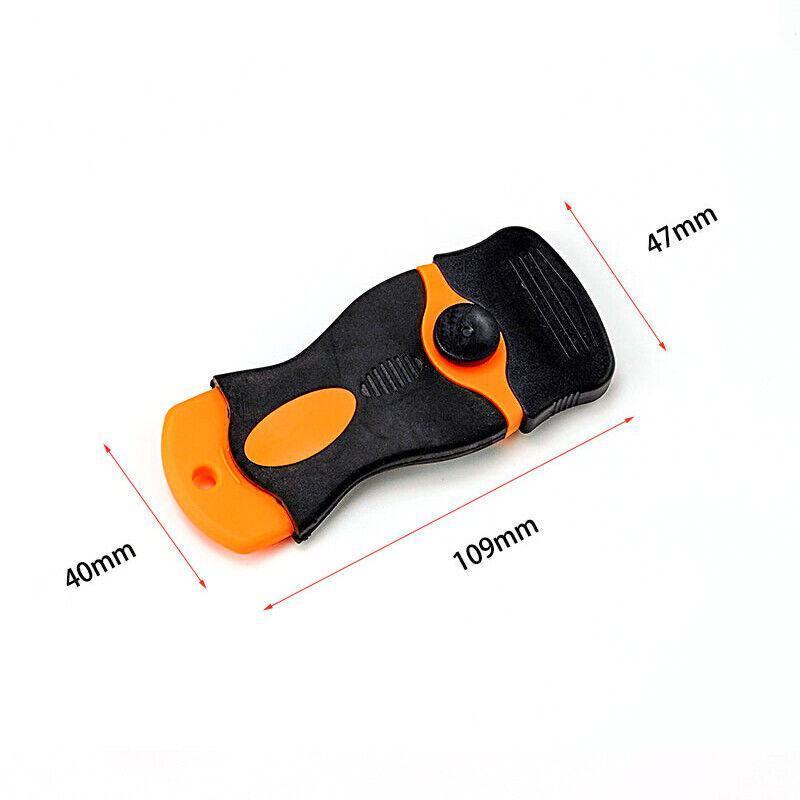 Plastic Razor Blade Scraper or Replacement Blades 10/20/30/50/100PCS Cleaning Tool - 1X Plastic Scraper + 100X Plastic Blades