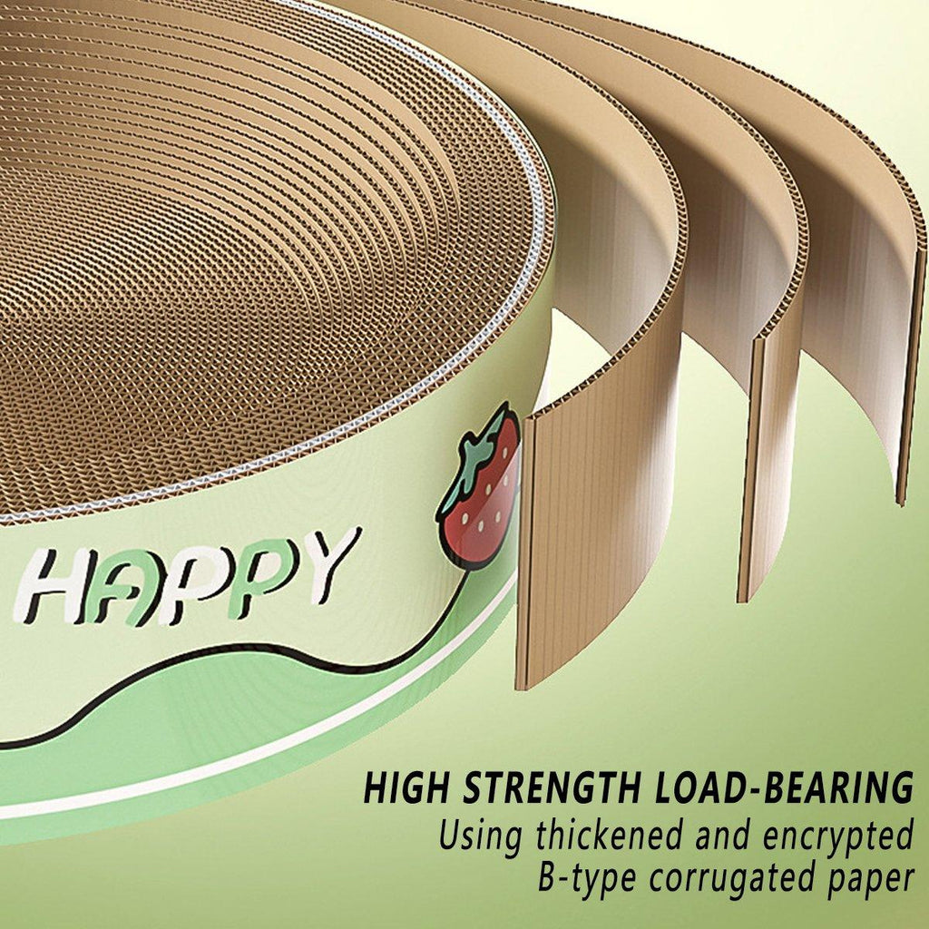 Extra-Large Oval Cat Scratching Board Durable Pet Toy Cat Kittens Wear Resistant - Bear