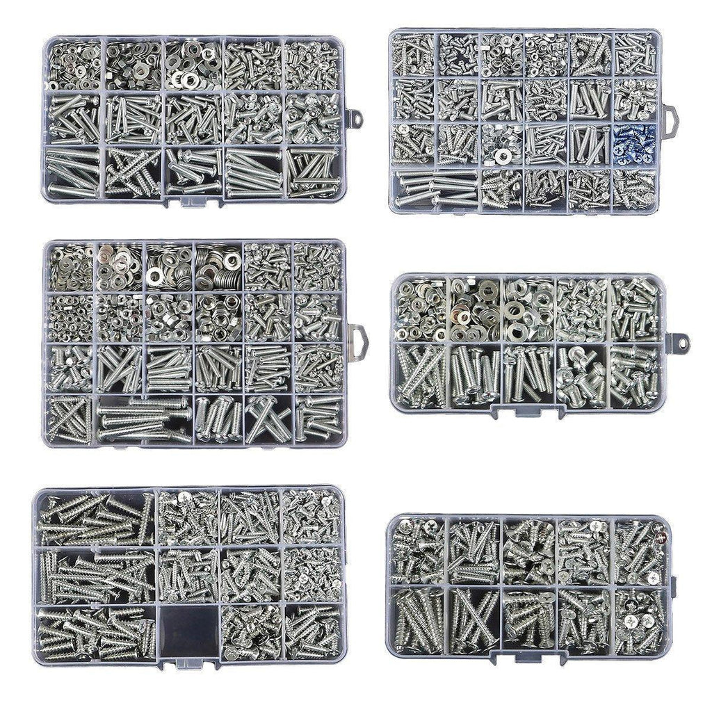 Household Self-tapping Screw Nut Gasket Box Set Multi-purpose Screw Assortment - E