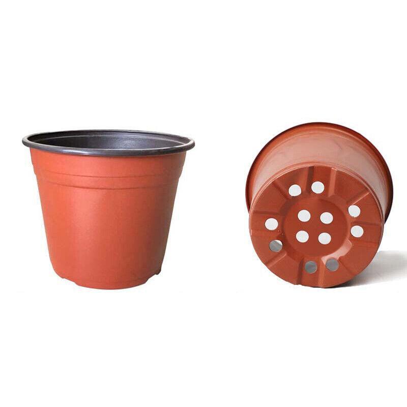 20Pcs Plastic Plant Pots Nursery Garden Seedling Flower Growing Containers - BN170-16.8x14cm