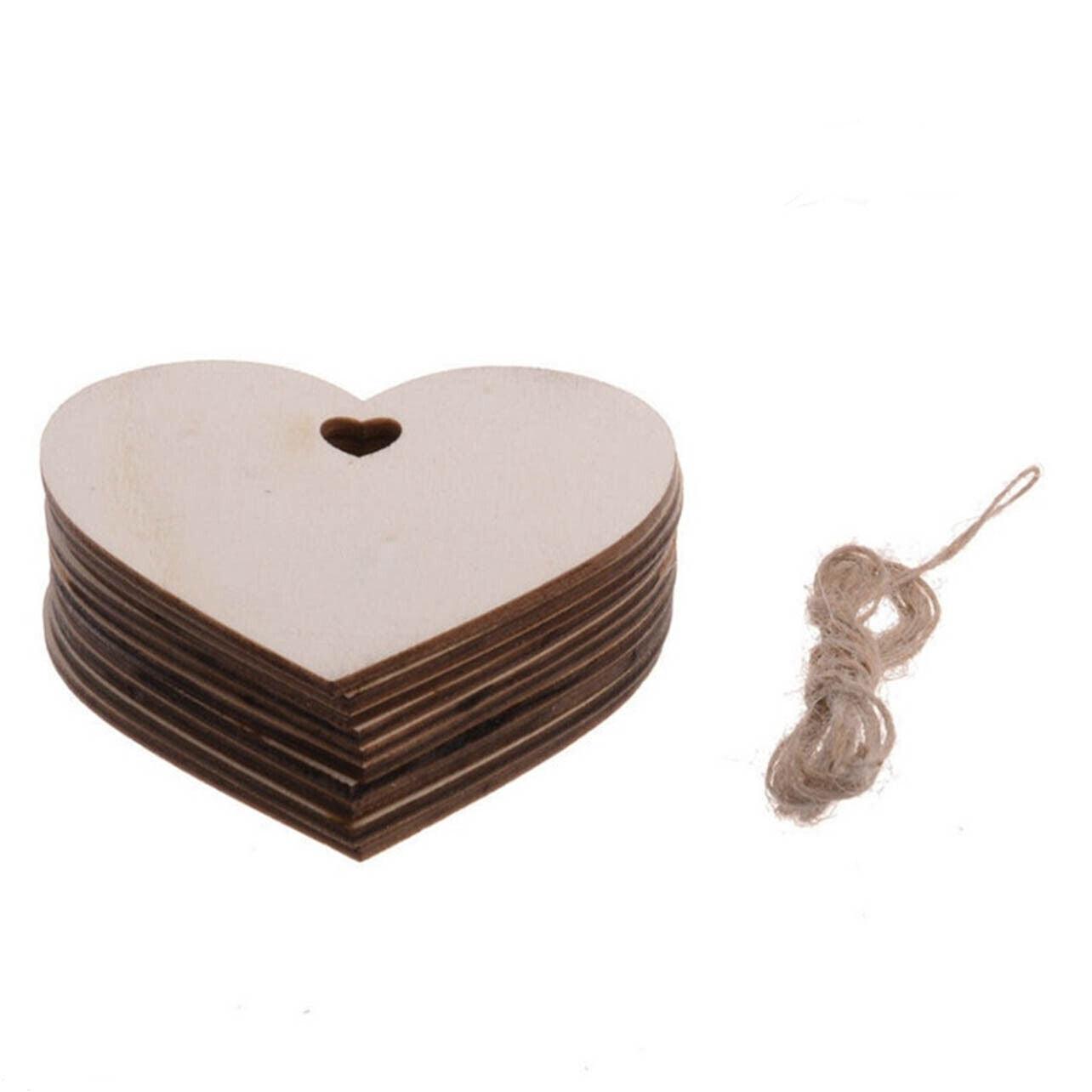Wooden Christmas Hanging Ornament for Tree DIY Craft Decoration 10pcs - Angel